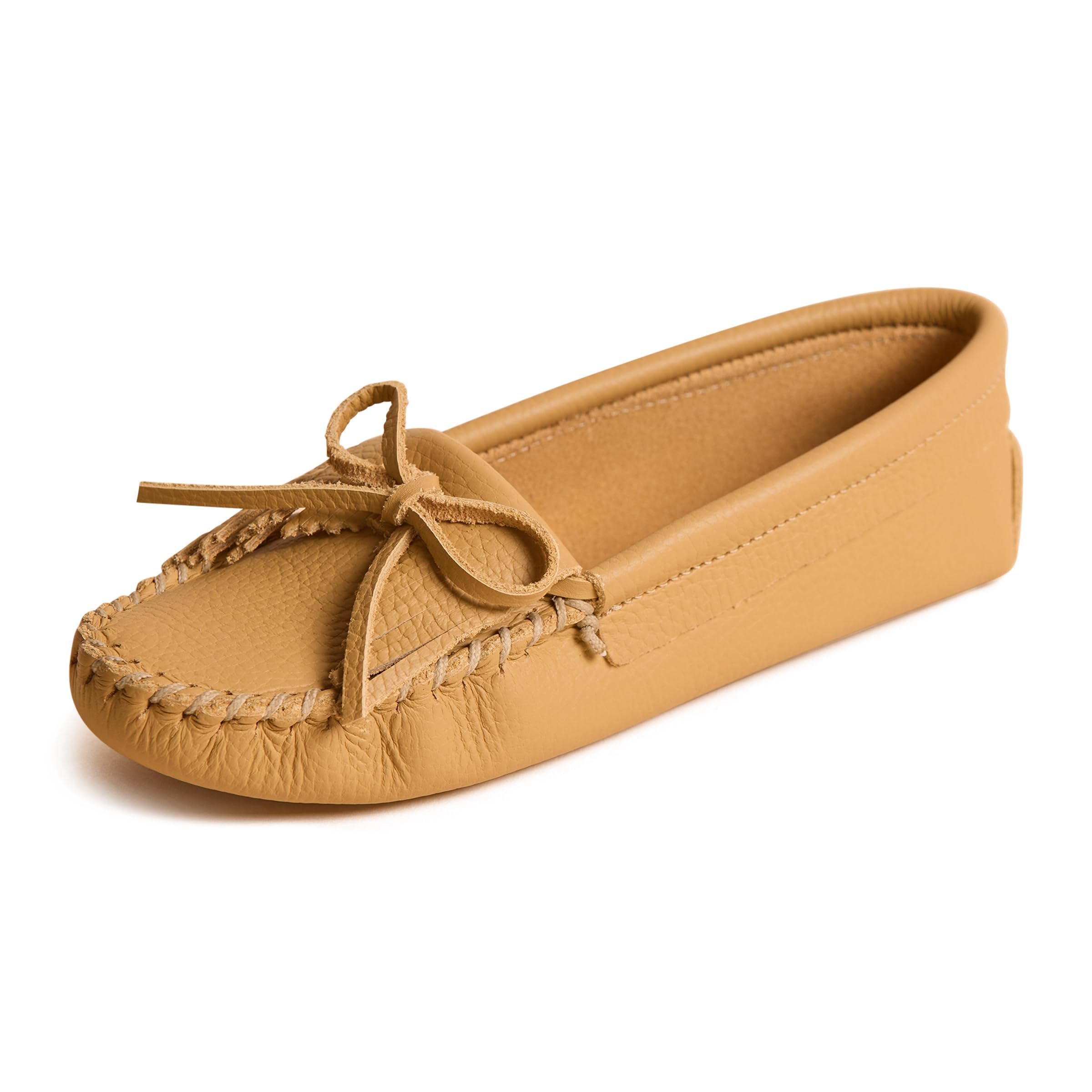 Minnetonka Women's Kilty Softsole, Natural, Size 8.5