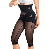 Gotoly Shapewear Tummy Control High Waisted Butt Lifting Shapewear Body Shaper Capri Shapewear Shorts Thigh Slimmer