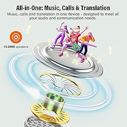 AI Language Translation Earbuds, 3-in-1 Translator
