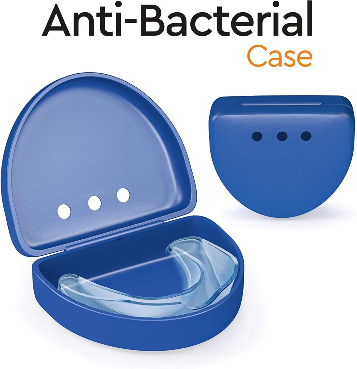 Professional Mouth Guard for Grinding Teeth, 2 Sizes, 4 Pieces Mouthguard, Moldable Night Guards for Teeth Grinding, Night Guard Eliminates Bruxism & Teeth Clenching, Antibacterial Dental Guard Case: Health & Personal Care