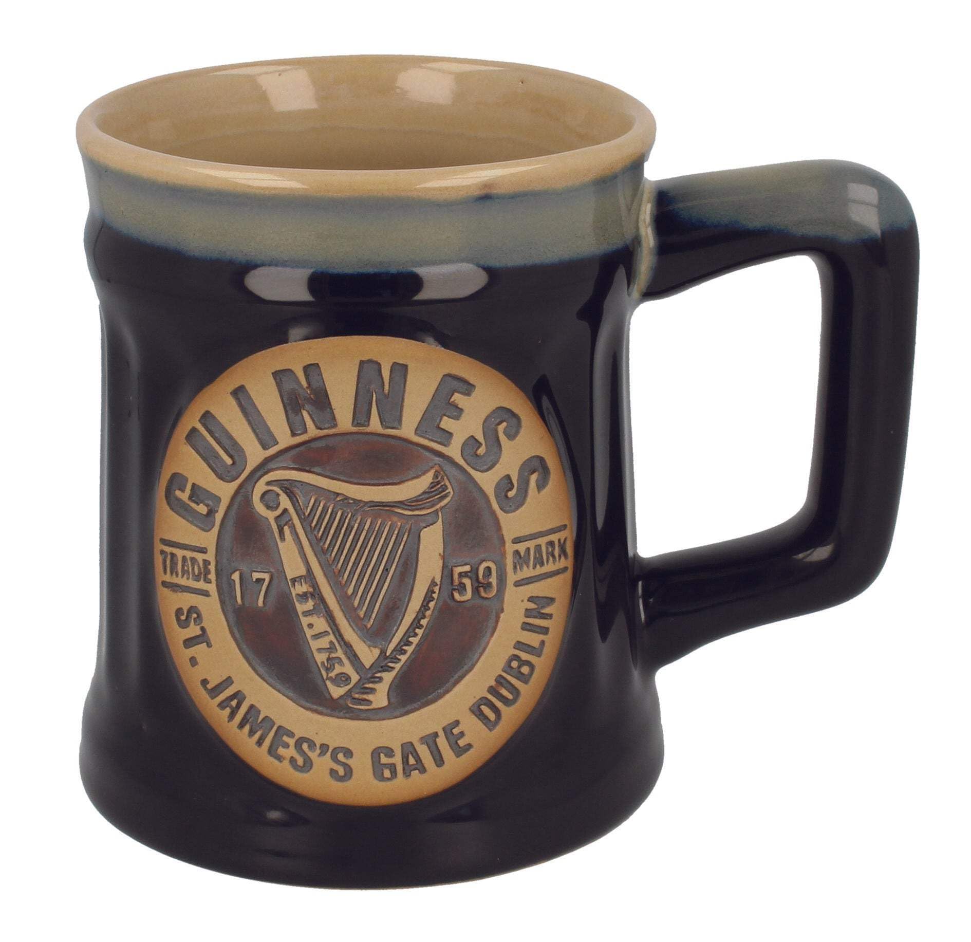 Guinness Label Pottery Mug