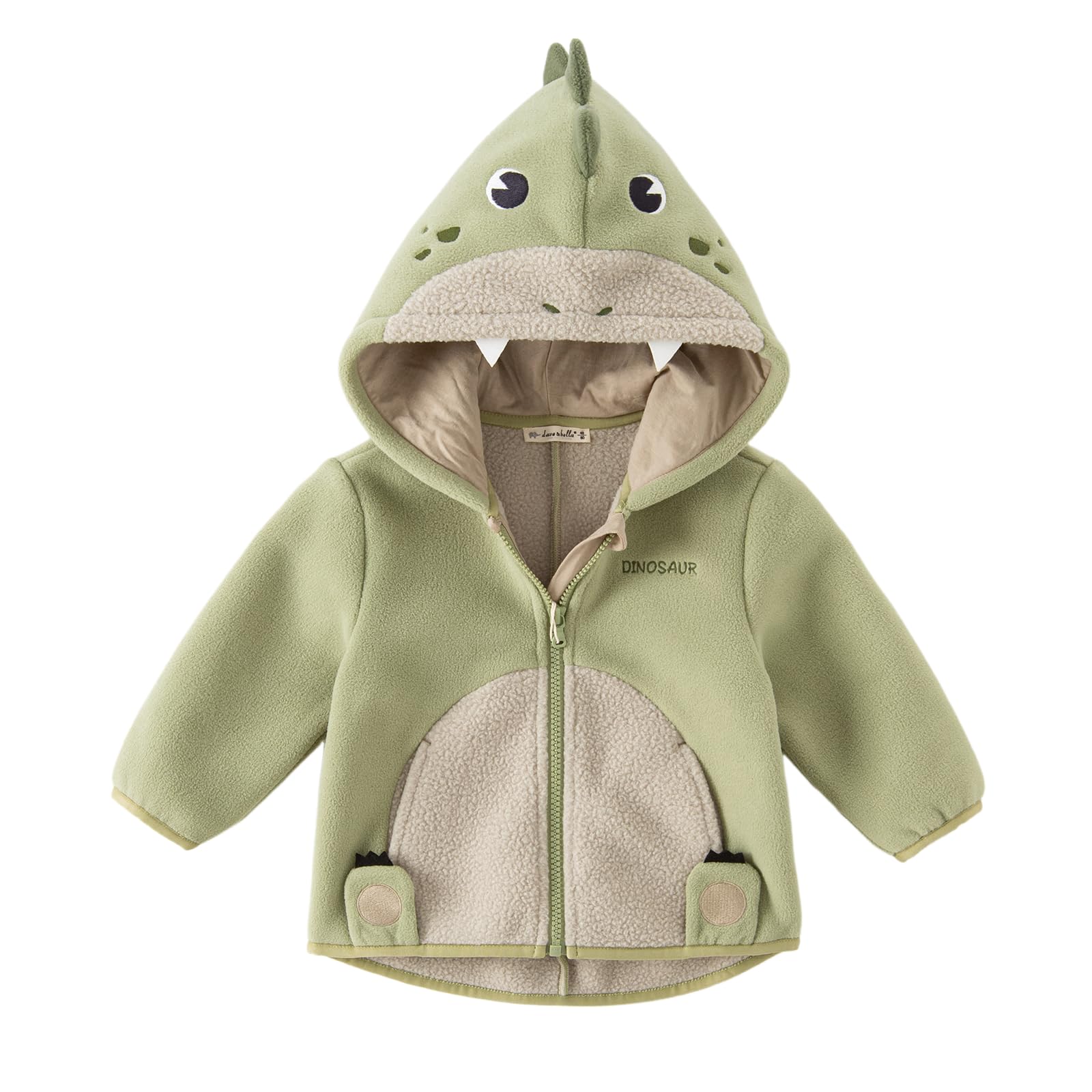 Photo 1 of DAVE&BELLA Toddler Fleece Jacket, Baby Boys Girls Animal-shaped Hooded Zipper Long Sleeve (size unknown)