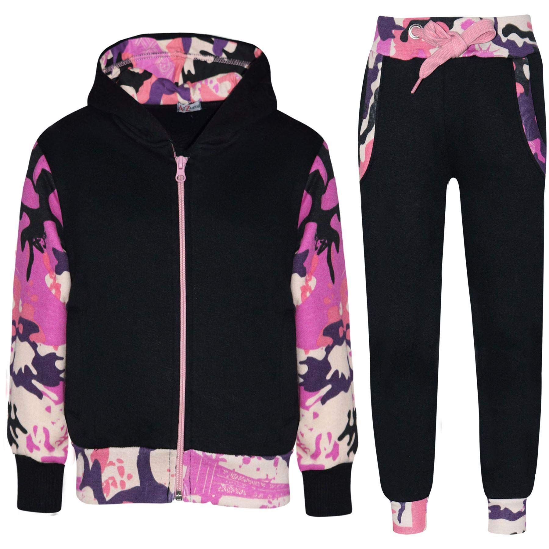Kids Camouflage Jogging Suit Set - Boys & Girls Tracksuit | Fleece Top & Bottom | A2Z 4 Kids Brand