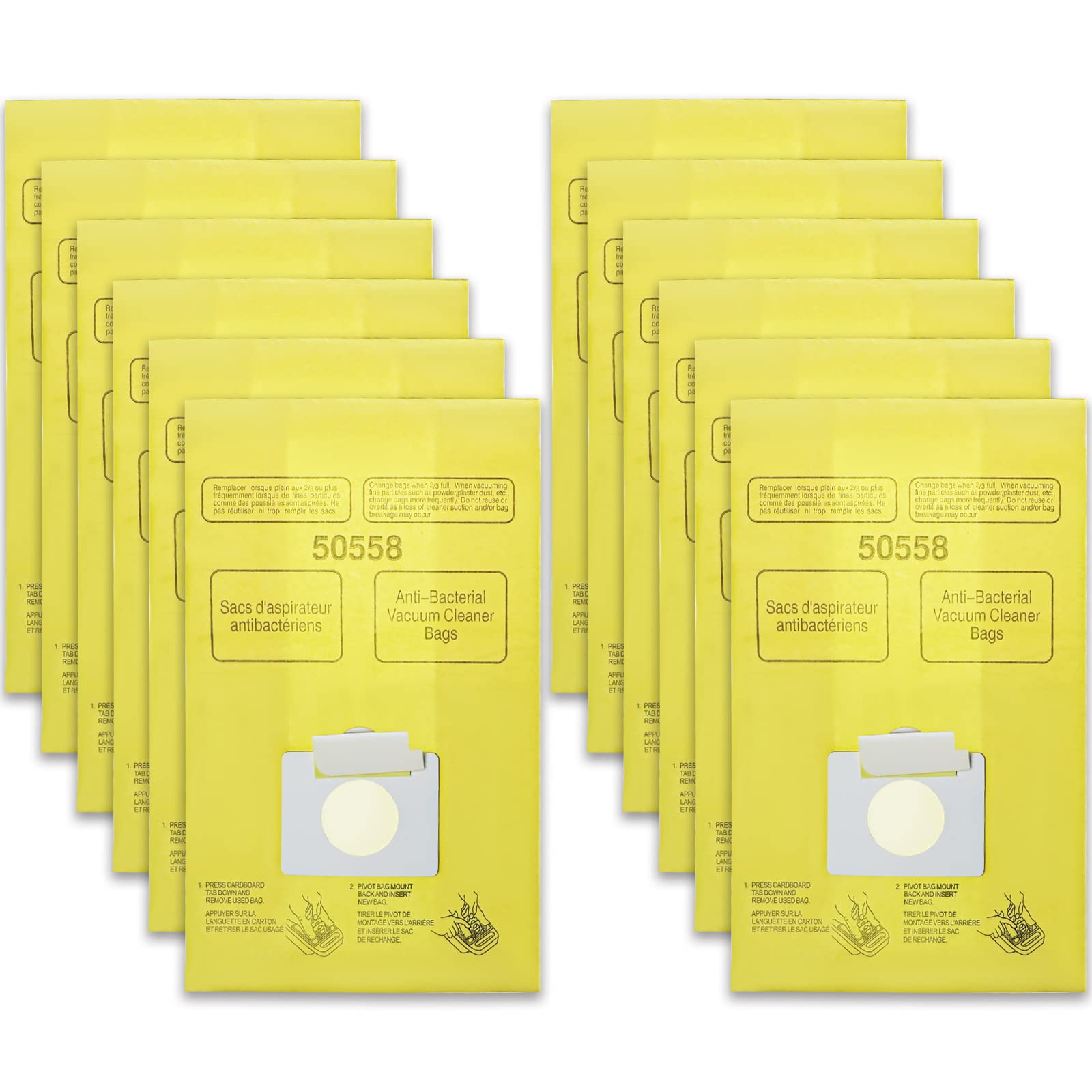 Photo 1 of Vacuum Bags Replacement for Kenmore Canister C/Q 5055 50555 50557 50558 and Pana·sonic Type C-5 C-18 Vacuums - Premium Vacuum Cleaner Dust Bag - 12 Pack