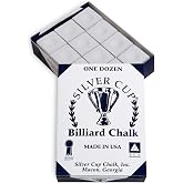 Silver Cup Chalk, White, 12-Piece Box