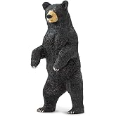 Safari Ltd. Standing Black Bear Toy - 4 Inch Wildlife Figure for Kids | 1.95 Inches Wide x 4 Inches Tall, Ages 3+, Safety Tested, BPA Free PVC, Wildlife Play, School Projects, Display