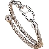 Yuangu Gold Bracelets for Men Friendship Love Bangle Bracelets Adjustable Stainless Steel Cuff Bracelet Jewelry Birthday Gifts for Mens Womens