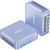 GEEKOM AX8 Max Silent Mini PC, Ryzen 7 8745HS, DDR5 16GB 1TB SSD | Radeon 780M, USB4.0(40Gbps), Dual 2.5GbE Lan, 8K Quad Display, SD Card Slot Idea Office/Multitasking/NAS