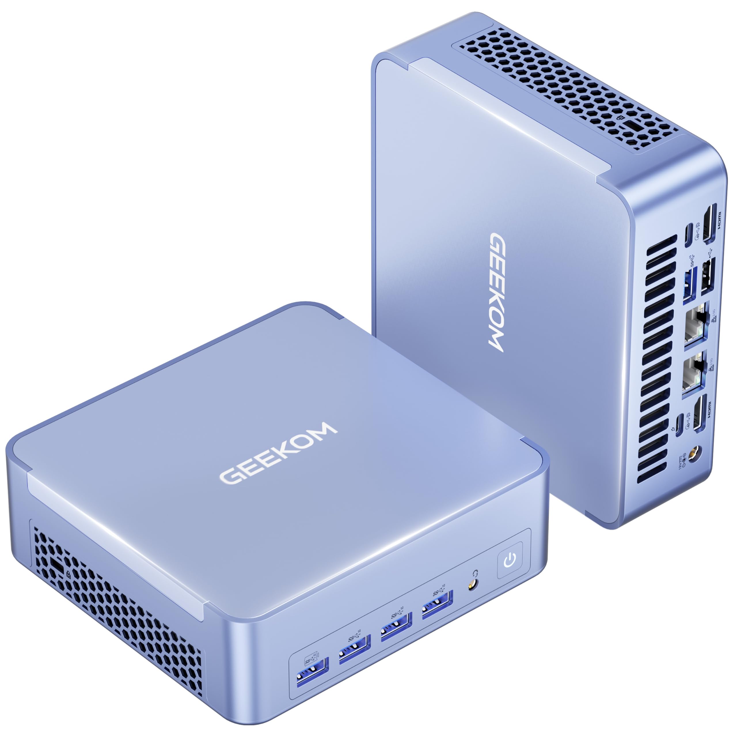 Mini PC silenciosa GEEKOM AX8 Max, Ryzen 7 8745HS, DDR5 16GB 1TB SSD