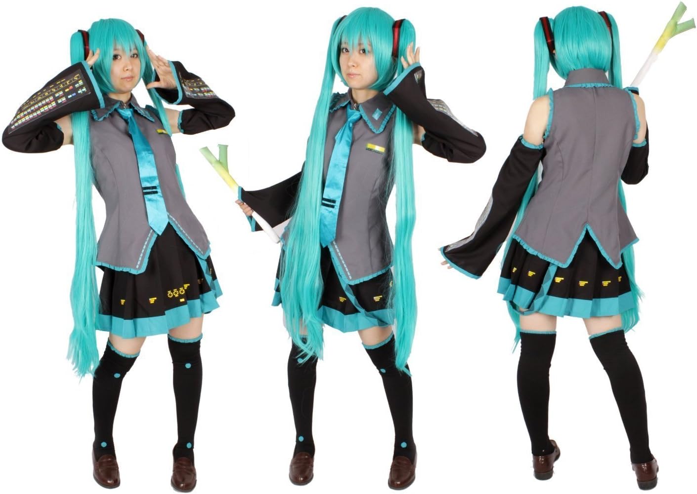 Amazon Milicabooks Vocaloid 初音ミク Sサイズ 11点フルセット ウィッグ ヘアネット ネギ付 コスプレ 衣装 コスプレ 仮装 通販