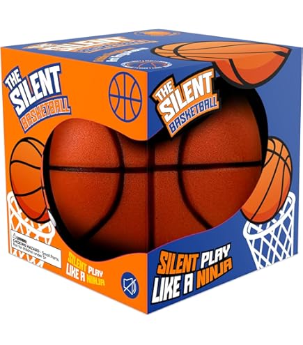 Bobcow Baloncesto silencioso tamaño 5, pelota de baloncesto de espuma sin aire para entrenamiento en interiores, pelota de baloncesto silenciosa para interiores, pelota de baloncesto suave y