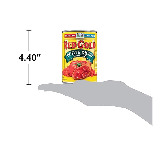 RED GOLD PETITE DICED TOMATOES, 14.5 OUNCE