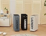 DOKEHOM 25-Inch Slim Laundry Basket with Wheels 52L Dark Grey view 9