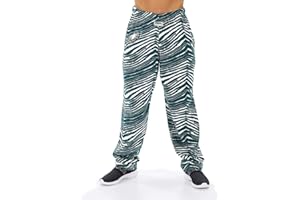 Zubaz NFL Men's Classic Zebra Print Team Logo Pants, Team Variation