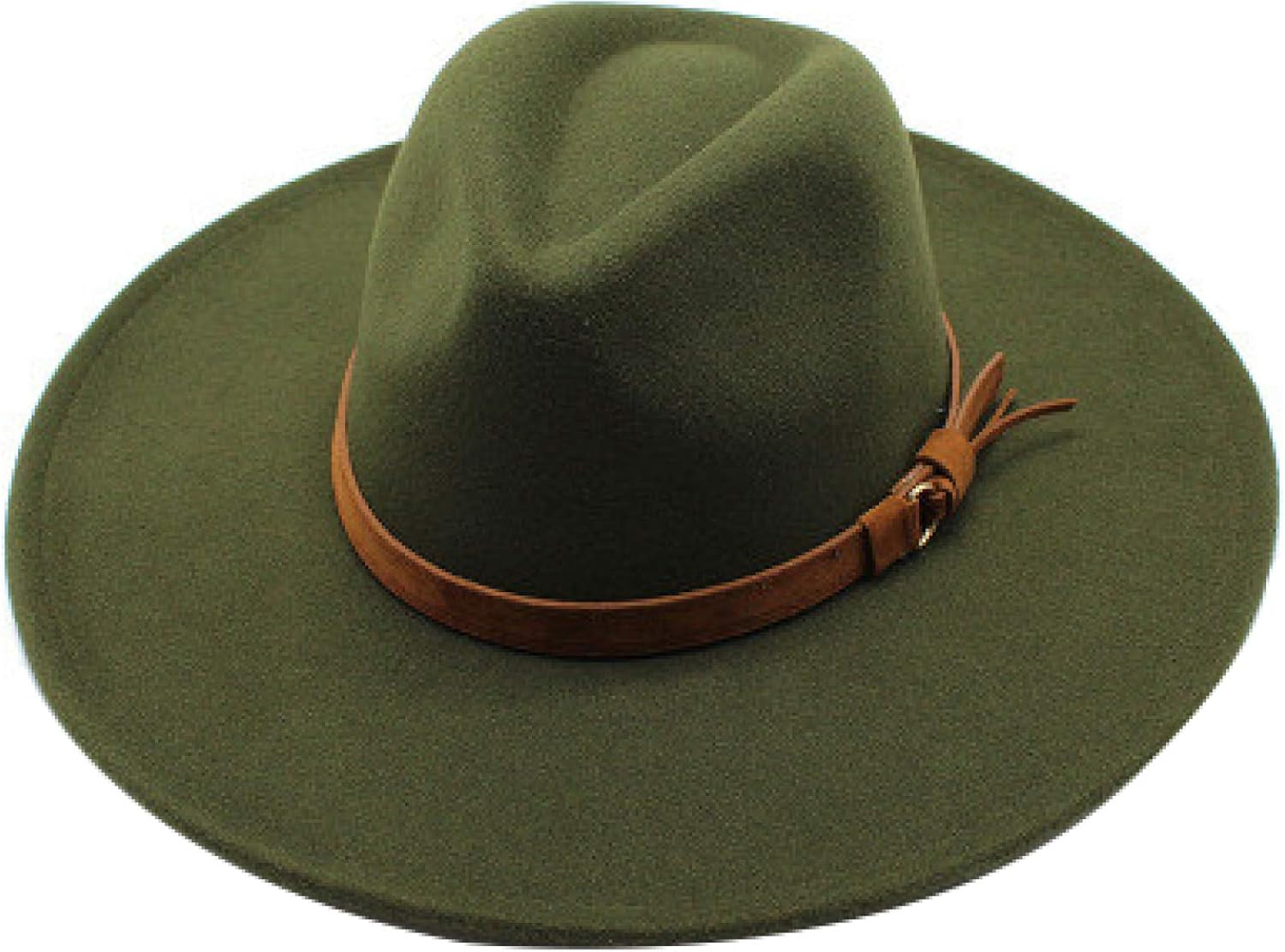Solid Color Fedora Hats for Men Women Australian Wool Felt Panama Hat