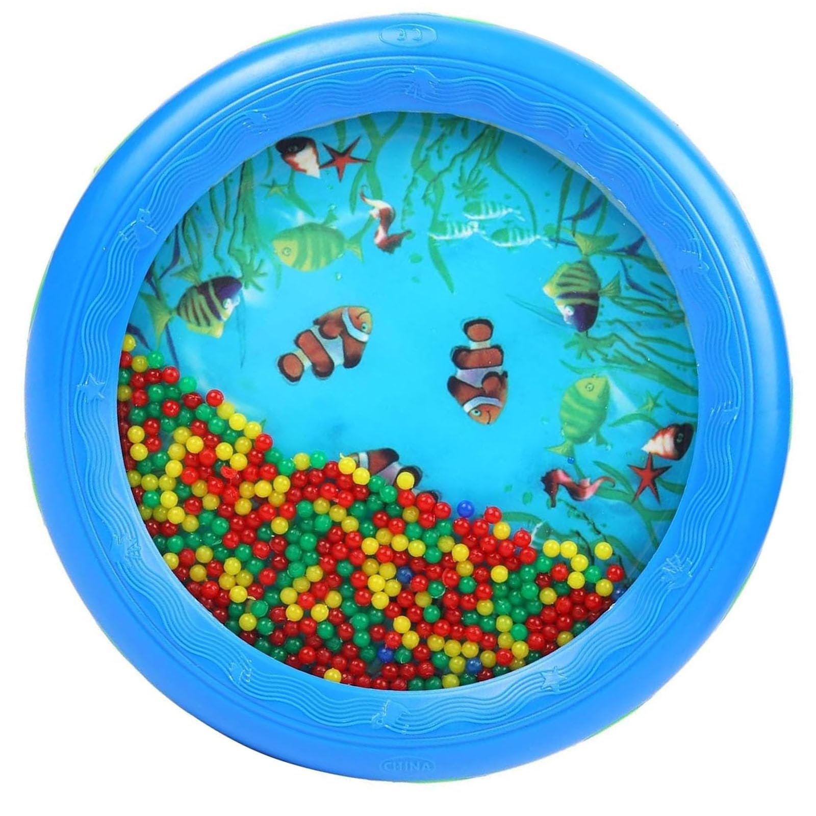 Baby Tambourine, Ocean Drum, Baby Musical Instrument, for Kids Festival Gifts Teaching Learning Preschool Educational Musical Instrument