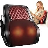 Shiatsu Back Massager with Heat – Lower Back Neck Massager Deep Tissue, 3D Kneading Massage Pillow for Back Neck Shoulder Pain Relief, Relaxation for Home Office, Christmas Gift for Women Men Dad Mom