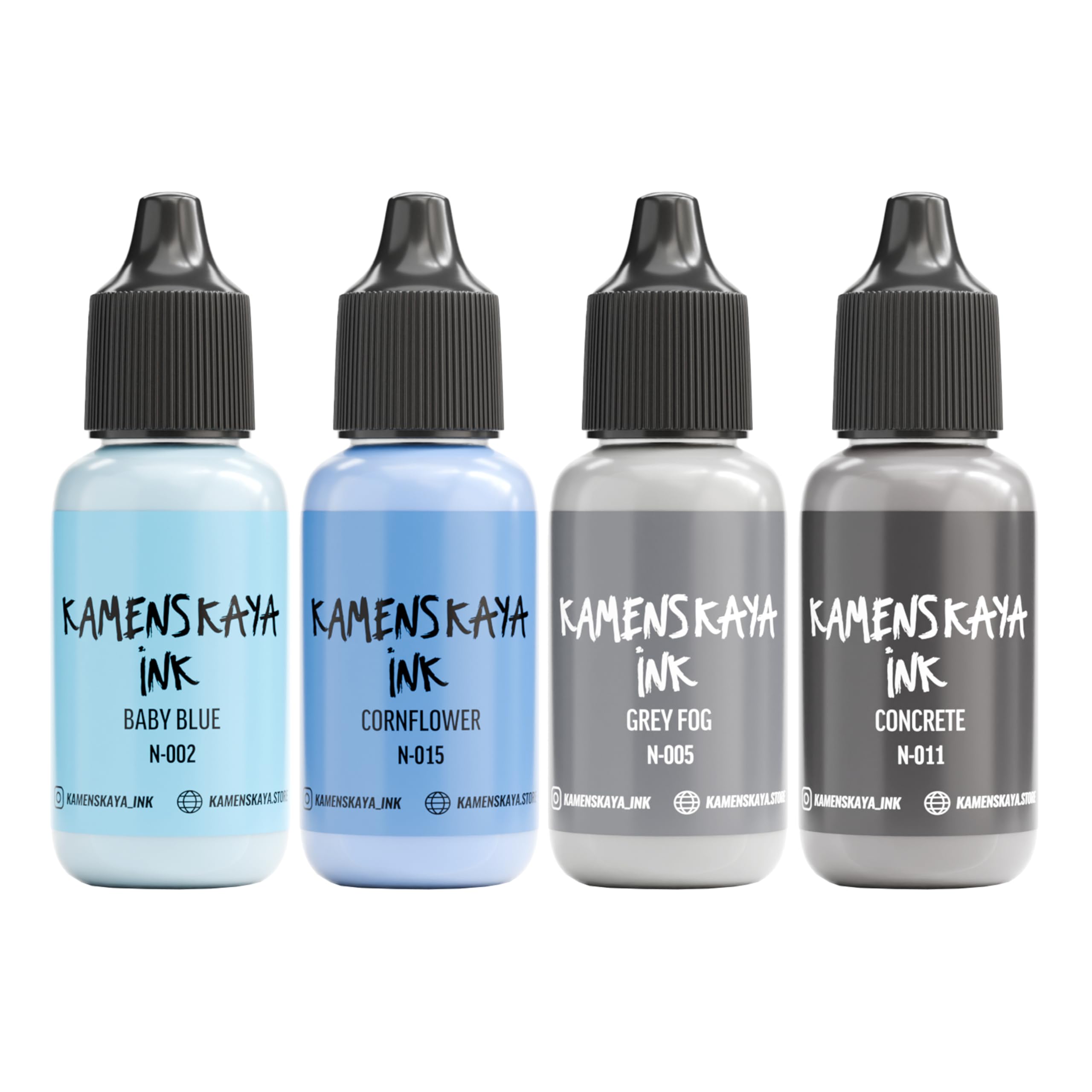 KAMENSKAYA Pastel Alcohol Ink Set - 7 Pastel Color Variations - Set #27-4 Alcohol Inks x 0.51 fl oz (15 ml)
