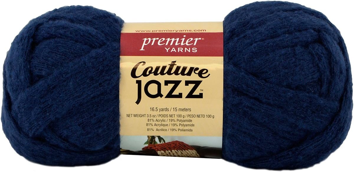 Premier Yarns Couture Jazz Yarn-Navy Blue