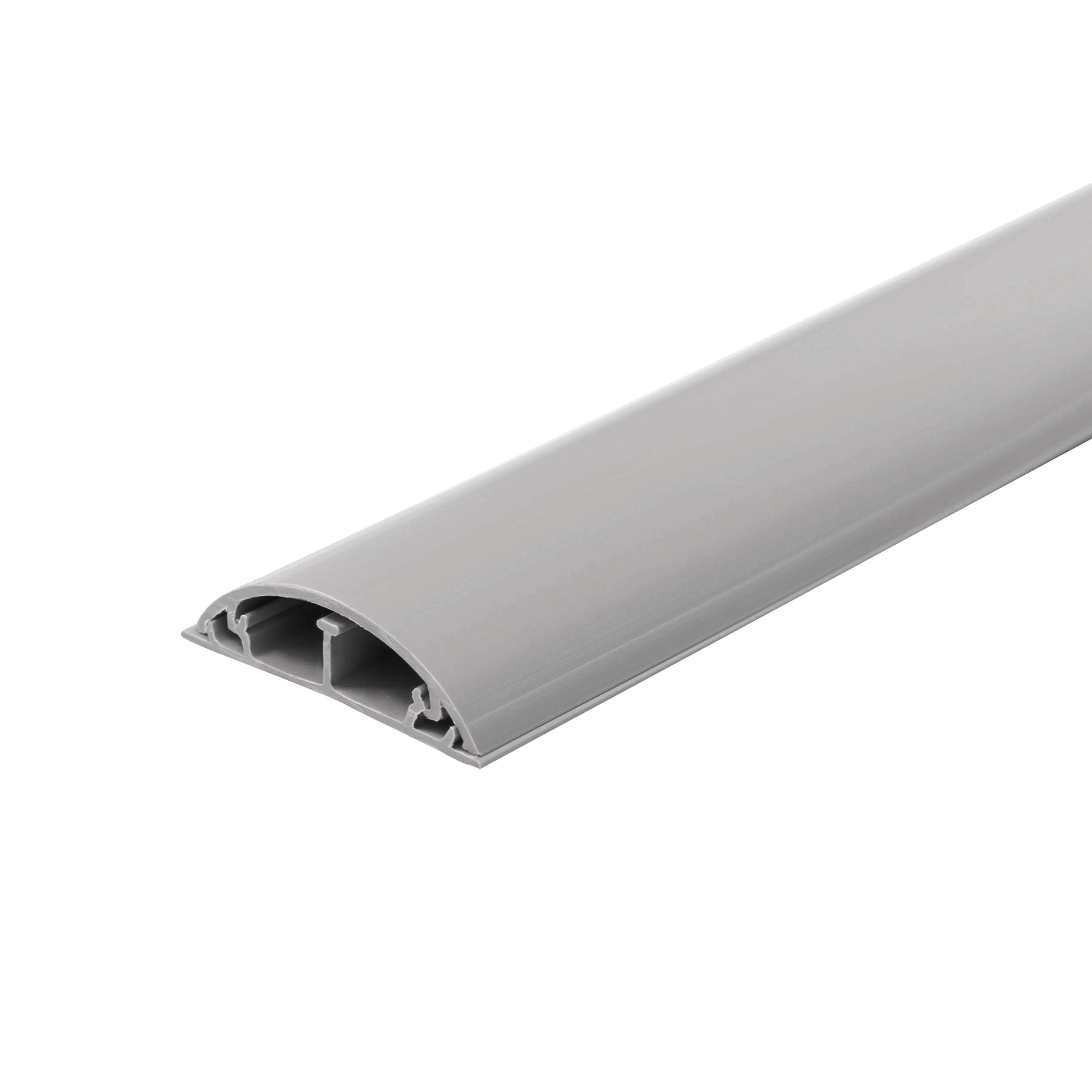 Electraline P0036019921943 60776 Cable Covers | Cable Cable Grommet Floor | 50 x 12 mm-1 m Length, Color Grey