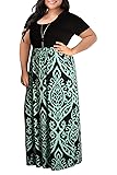 Nemidor Plus Size Maxi Dresses for Curvy Women