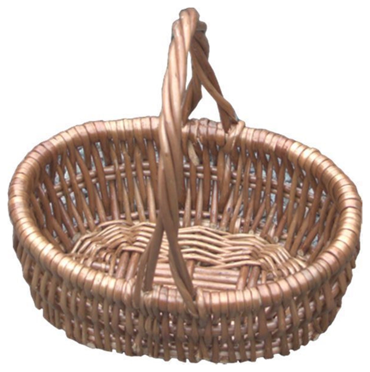 Red Hamper Leo Shopping Basket, Wicker, Brown, 12 x 17 x 6 cm