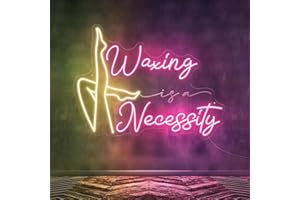 Waxing is A Necessity Neon Sign Beauty Spa Signs Esthetics Salon Wall Art