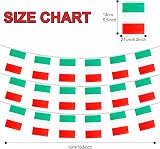 YAAVAAW Italy Oly 2024 Flags Banner 10m 30 Flags Indoor Outdoor Decor view 2
