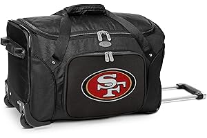 DENCO NFL Wheeled Duffel Bag, 22-inches