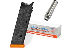 DRYFIREMAG Dry Fire Training Compatible with G17, 19, 22, 23, 26, 27, 31, 32, 33, 34, 35, 37, 38, 39, 44, 45, 47, 49 - Magazine + Laser