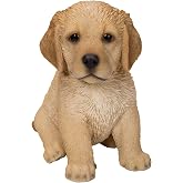 Hi-Line Gift Ltd Sitting Yellow Golden Retriever Puppy Statue