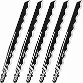 T313AW3 6 in. Knife Edge Special for Soft Materials T-Shank Jig 5-Pack | T313AW for Soft Materials T Shank Jigsaw Blades Quick Cutting Wood Hardwood Plastic fits most current jigsaw makes and models