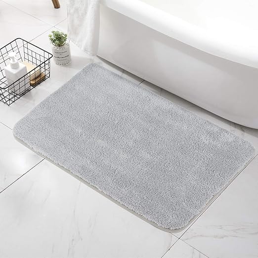 Amazon Com Decorus Bath Mat Non Slip Bath Rugs For Bathroom Super Absorbent Soft Microfiber Shaggy Bathroom Mat Machine Washable Bath Rug For Bathroom Short Plush Rugs Floor Mats Home Kitchen