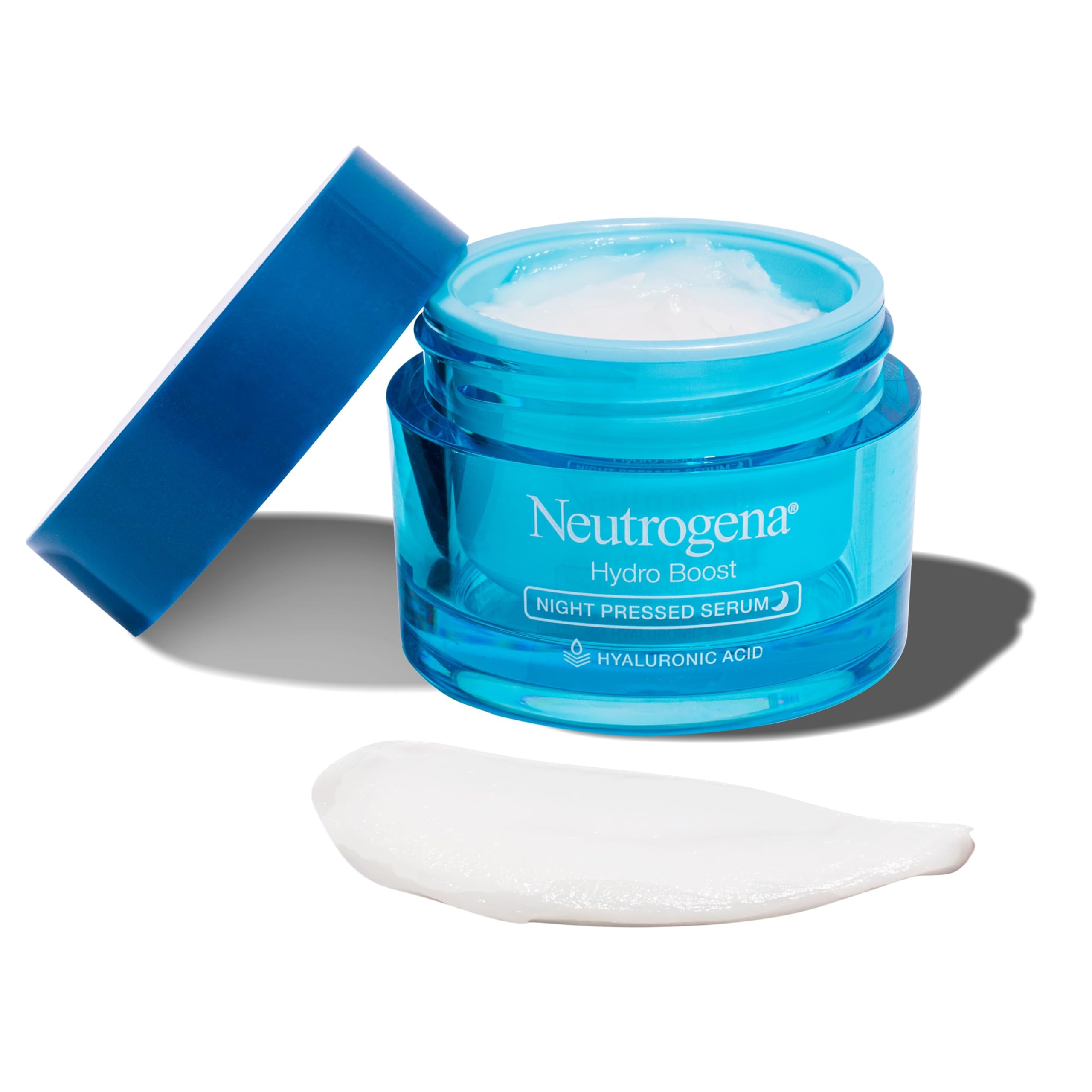Neutrogena Hydro Boost Night Pressed Serum - with Hyaluronic Acid & Antioxidants, Hydrating Face Moisturizer that Restores & Revitalizes Skin Overnight, for Normal to Extra Dry Skin, 1.7 oz