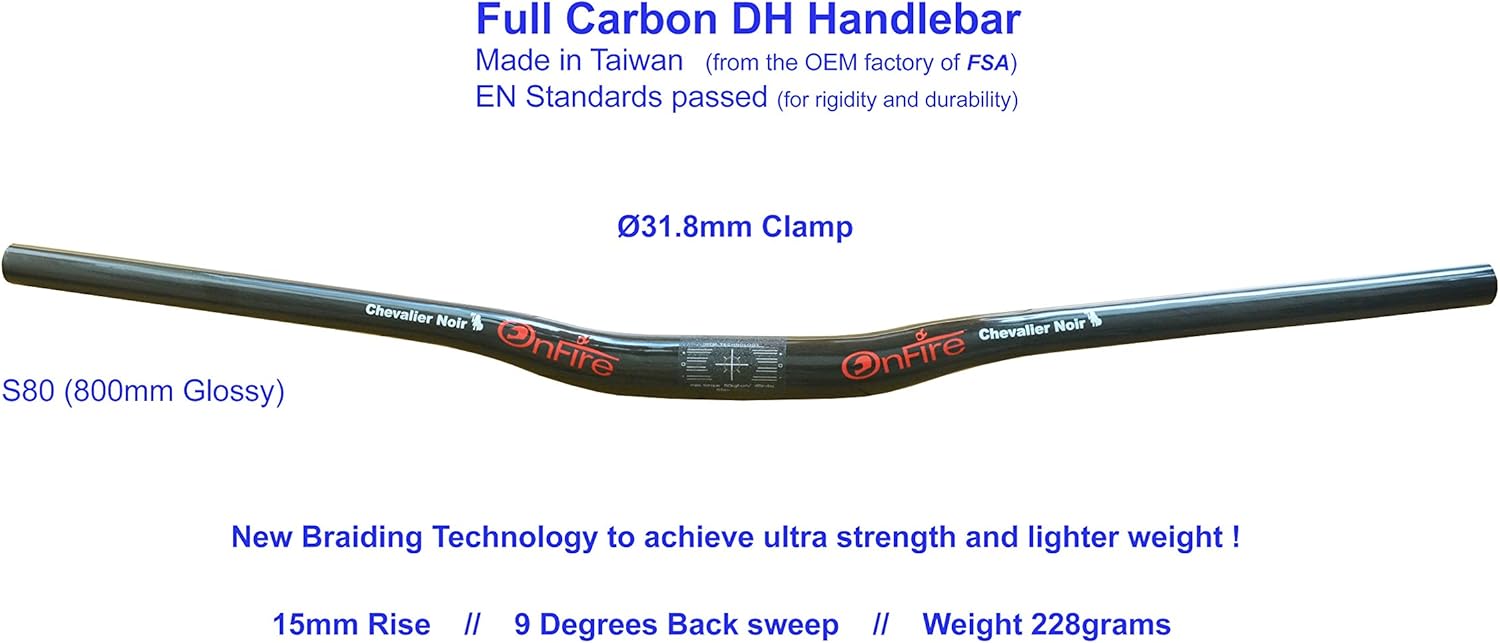 800mm carbon handlebar