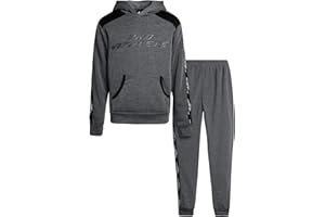 Pro Athlete Boys Sweatsuit Set - 2 Piece Fleece Pullover Graphic Hoodie and Boys Joggers Sweatpants Activewear (Sizes: 2T-16)