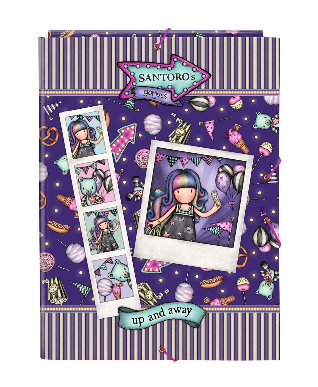 Safta - Folder Folio 3 Lapels Gorjuss Fairground Up and Away 26X33,5X2,5Cm, Multicolor (522219068)