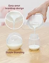 Momcozy Breast Milk Collector 90ml Capacity Leak-Resistant Fit view 6