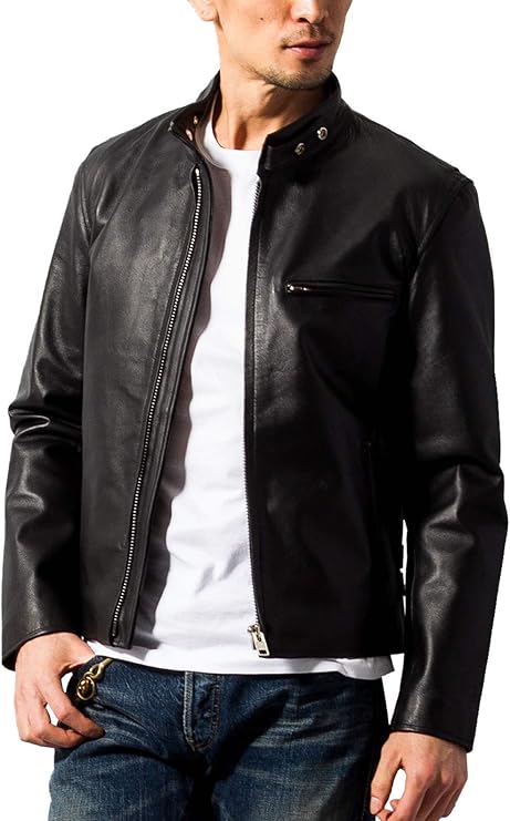 Amazon Co Jp ホーンワークス Horn Works 本革 シングルライダースジャケット メンズ 4762 Mサイズ ブラック 車 バイク