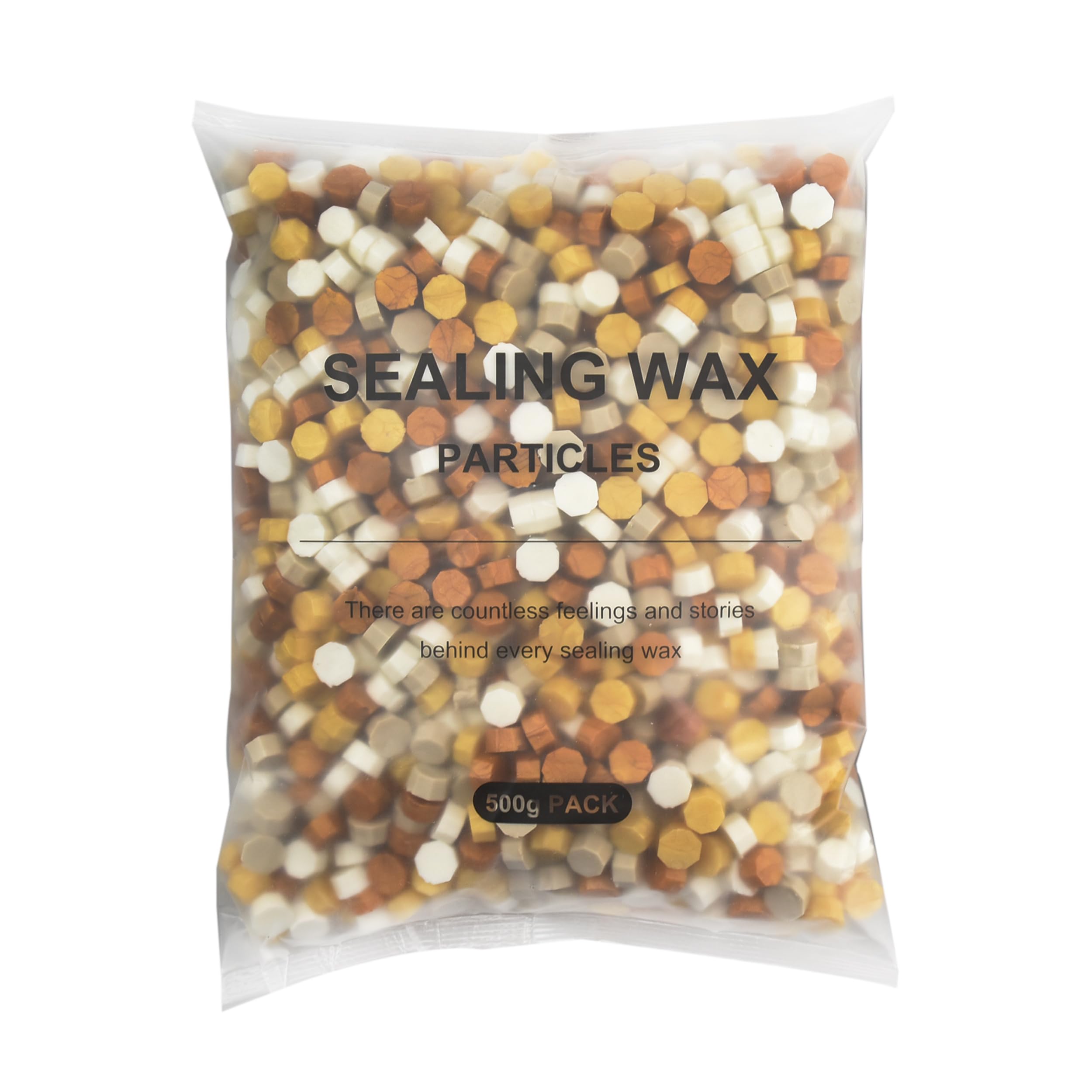 Mceal Sealing Wax Beads,Octagon Shape Wax Seal 500Grams Pack Mix colour(Desert)