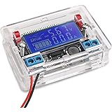 DROK DC-DC Adjustable 3A Buck Voltage Converter Stabilizer Step Down Voltage Reducer Regulator Power Module with Protective Shell 5-23V to 0-16.5V Dual Volt Amp LCD Display