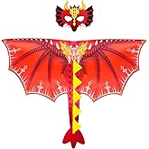 D.Q.Z Toddlers Dragon-Wings Costume for Kids Dinosaur Toys Gifts for 4 Years old Boys Girls Birthday Dress Up Party