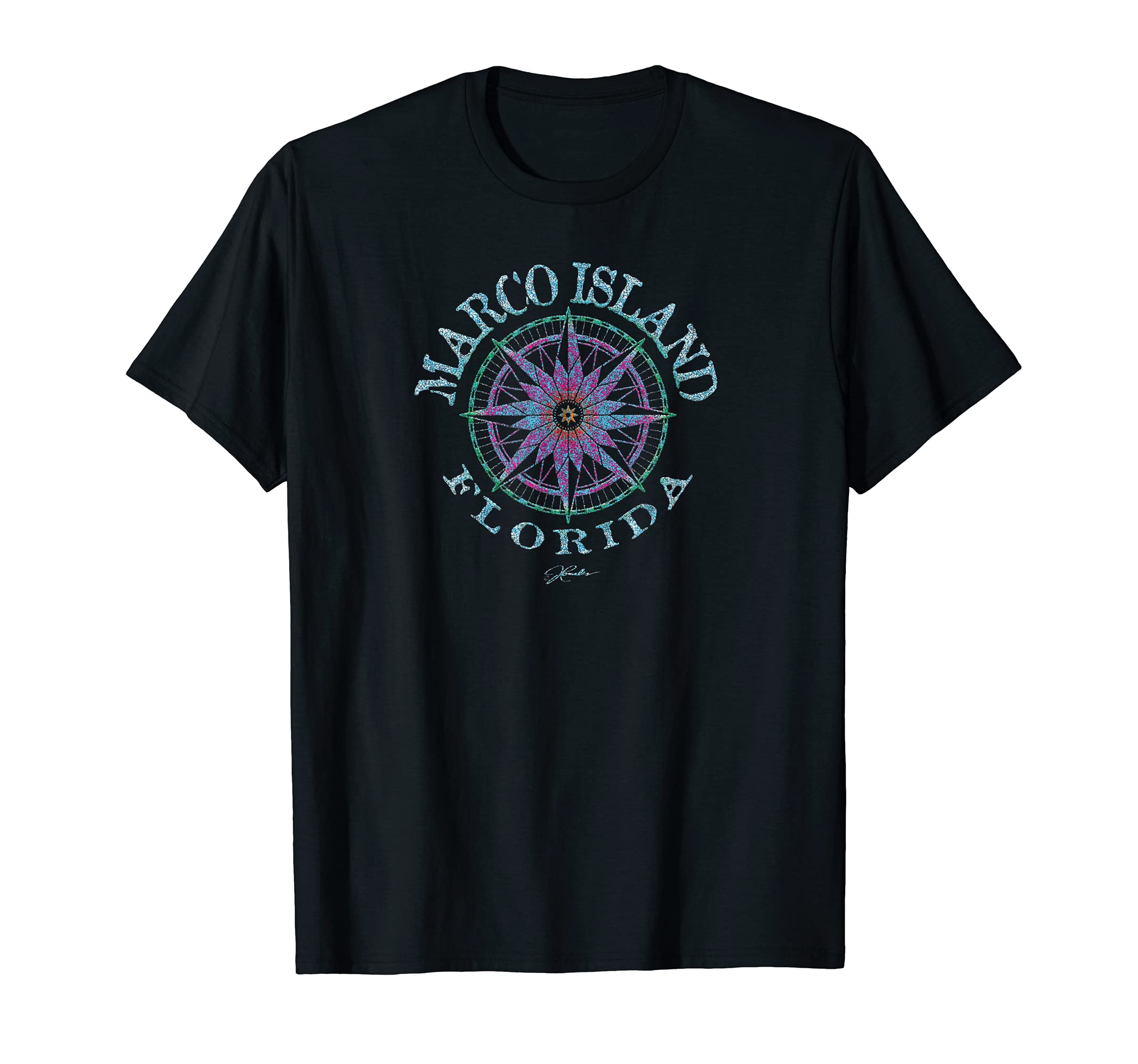 JCombs: Marco Island, FL, Compass Rose T-Shirt