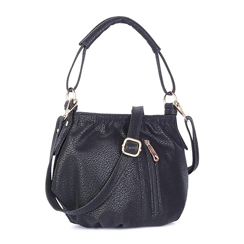 black round sling bag