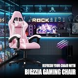 Bigzzia Gaming Chair Ergonomic Office Chair Purple Pink view 2