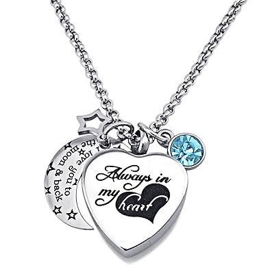 Heart-shaped Cremation Urn Necklace for Mum and Dad Cameroon Ubuy