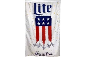 Dimike Miller Lite Flag It's Time Milwaukee Brewing American 3x5 ft Banner