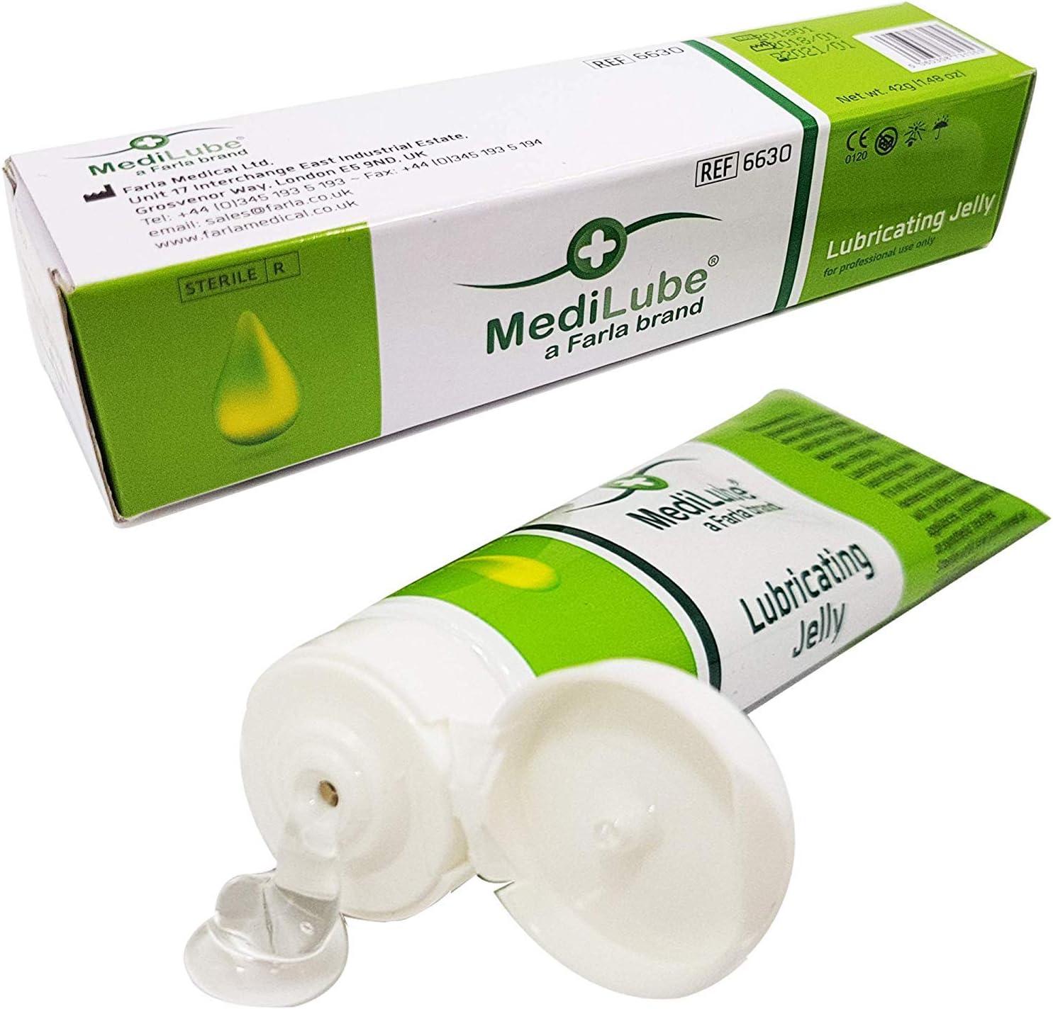 MediLube Lubricating Jelly | Water Soluble Vaginal Lubricant 42g | Natural Intimate Lube for Men and Women - Pack of 9