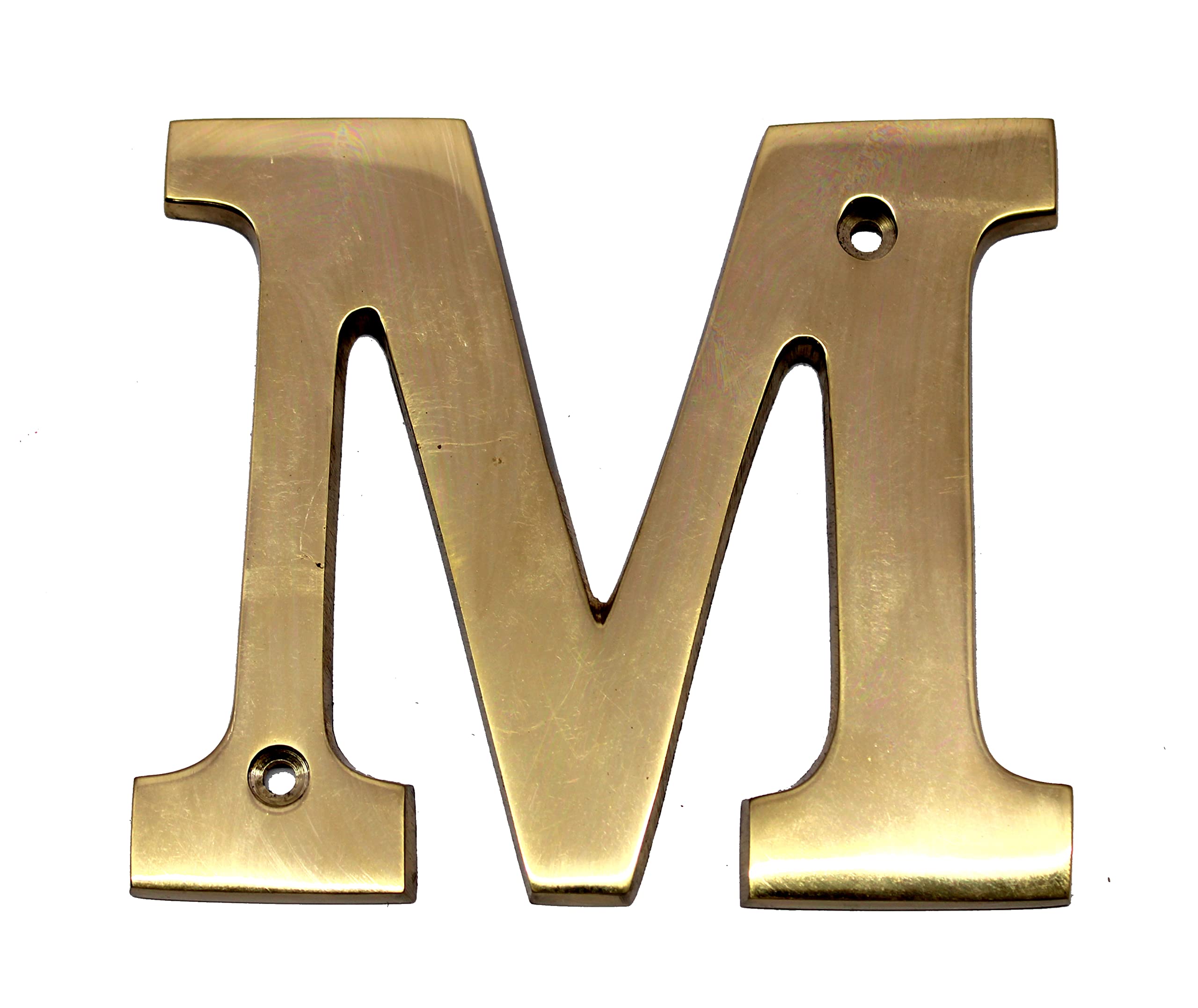 esplanade Brass House Hotel Door Name - Wall Door Plaque Alphabet Letter "Z" - 4" Inches ("M" Alphabet - 4)