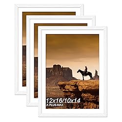 A PLUS MAX White 12 x 16 Frame Set of 3, Engineered